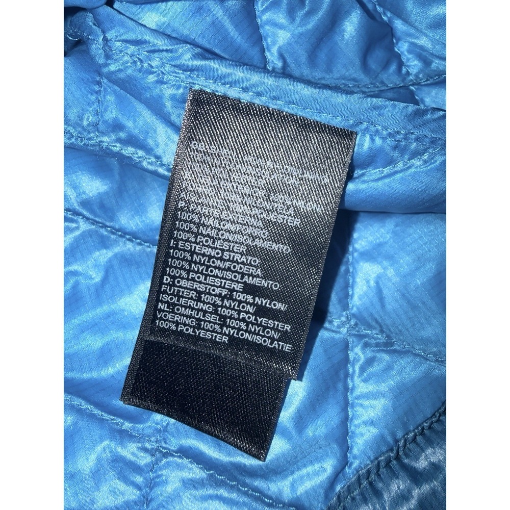 The North Face ThermoBall Blue Quilted Puffer Jacket Full Zip A7ZL Womens L - Picture 8 of 9